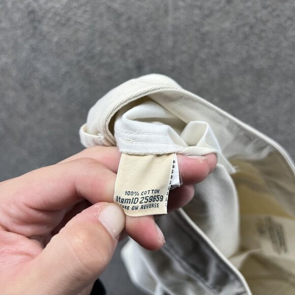 LL Bean Pants Womens 6 Khaki Favorite Fit Chino Straight Leg Cotton Casual - Picture 4 of 11